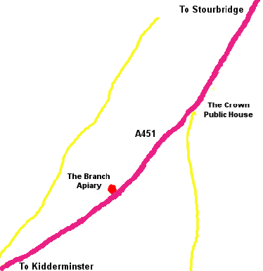 Map of the Branch Apiary